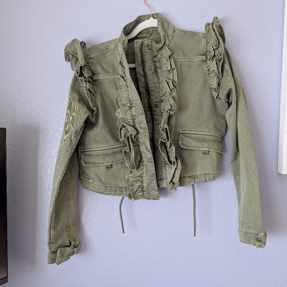 Loveshackfancy Utility Jacket Size S - image 3